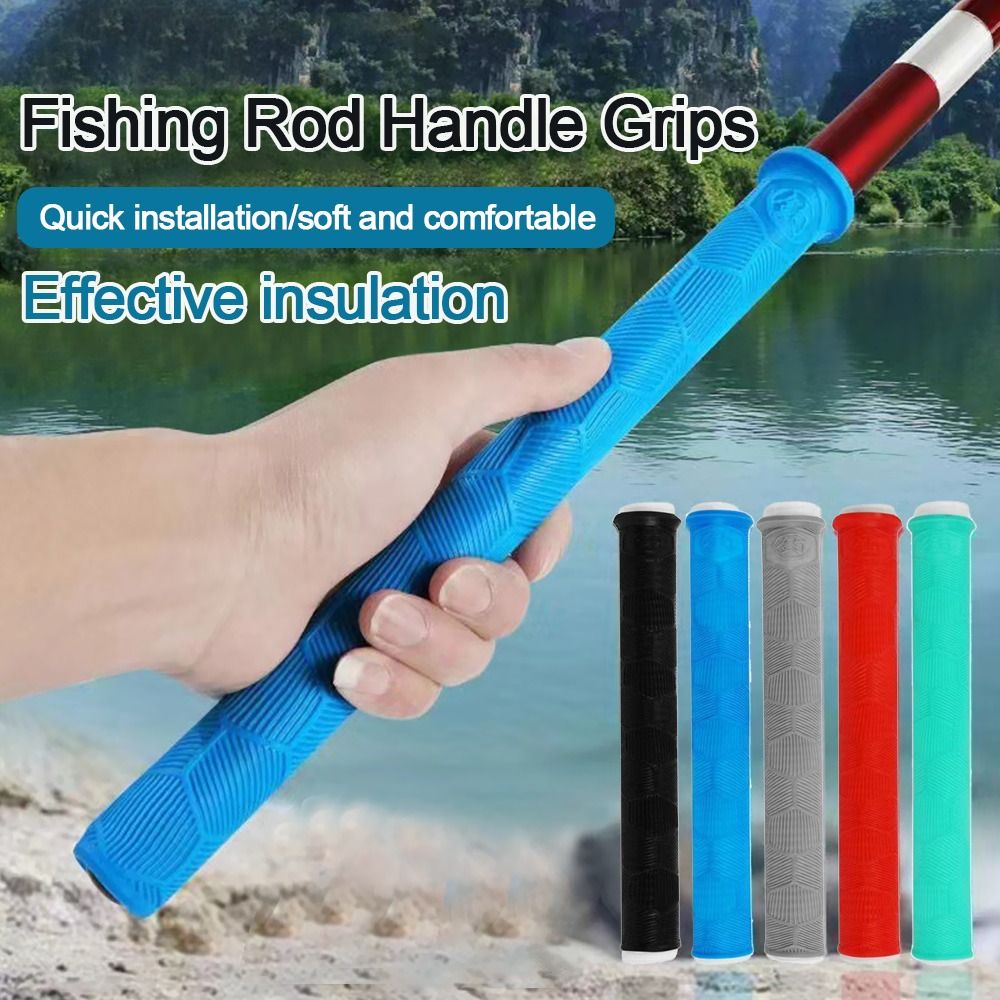 Fishing Rod Repair Kit - Silikon-Angelrutengriff-Ummantelung Rutschfester Universeller Anti-Rutsch-Griffüberzug Austauschbare Multifunktionale