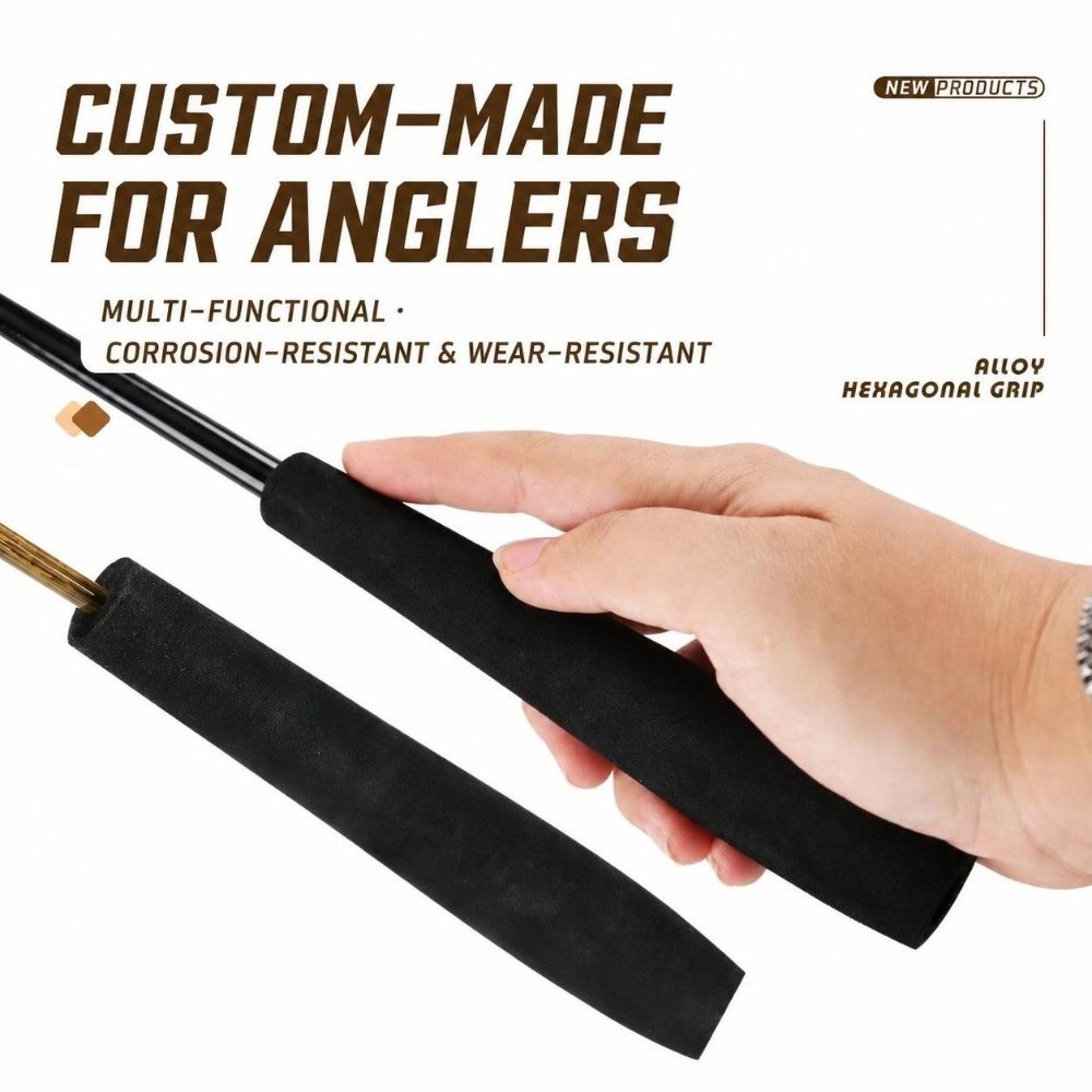Fishing Rod Repair Kit - Tragbarer EVA-Angelrutengriff, schlanke Form, Einzelgriff, Mini-Größe,